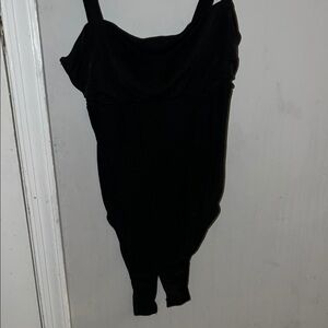 Black Sleeveless Bodysuit